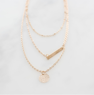 layered necklace